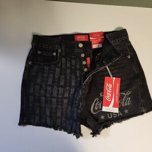 Lucky Brand Coco-Cola High Rise Mom Shorts (size 6)